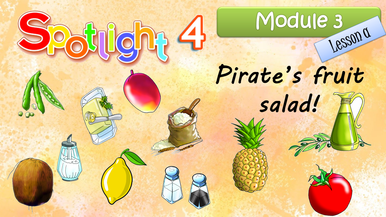 Английский язык 4 класс часть 1 Spotlight Английский в фокусе Быкова 5a Pirate s fruitsalad Номер 1 Listen and repeat