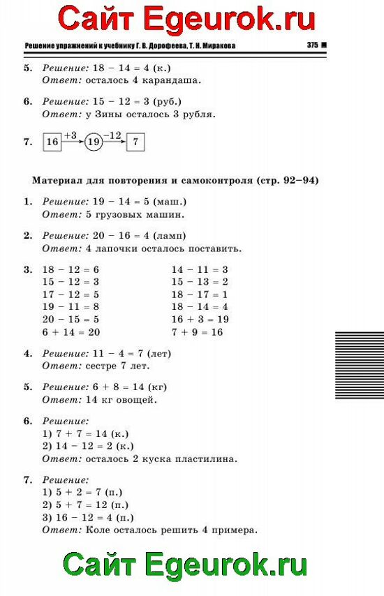Гдз и решебник математика 4 класс дорофеев, миракова - учебник