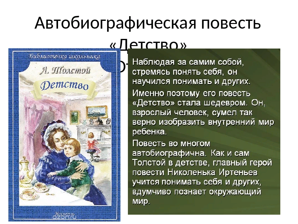Тест по рассказу толстого детство 4 класс школа россии