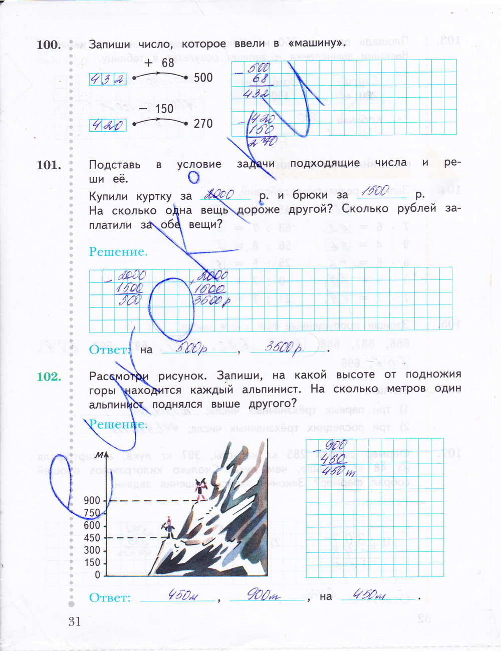 Гдз рф - готовые ответы по математике для 4 класса  в.н. рудницкая, т.в. юдачева начальная школа xxi века  вентана-граф